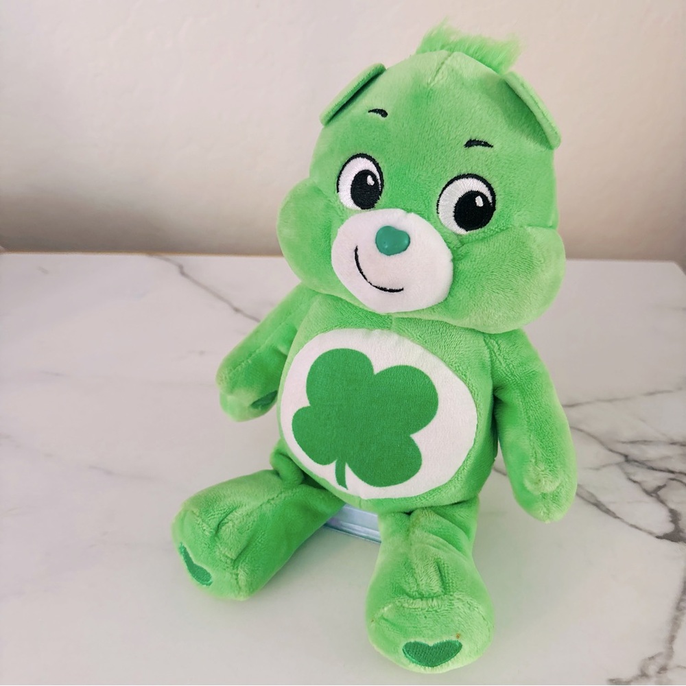 Care Bear GOOD LUCK‎ BEAR 10" 2023 Plush Stuffed Animal Clover Cheer
